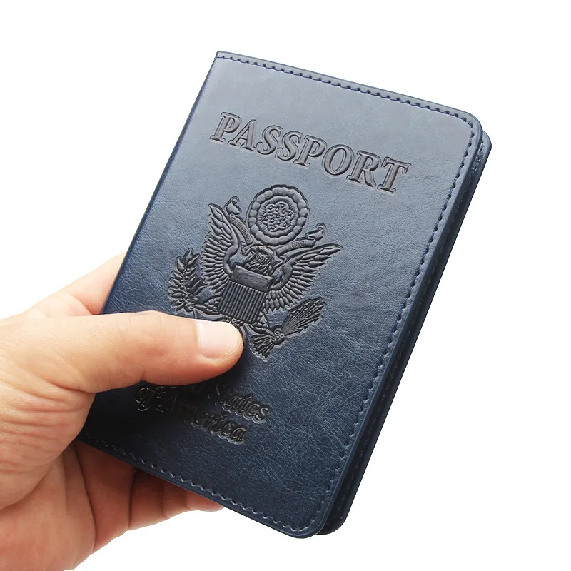 Copertine per passaporto in pelle PU accessori da viaggio borsa per carte di credito ID Bank uomo donna passaporto porta affari custodia a portafoglio