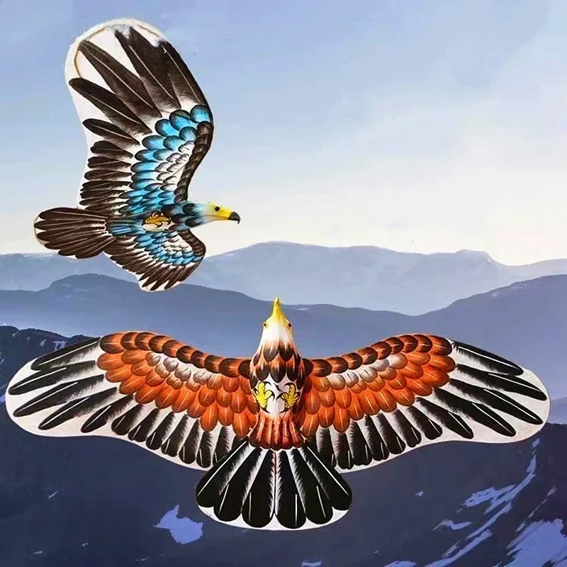 Cometa águila Colorida Touch The Sky | 63x27 Pulgadas | Fácil De Volar | Con Mango Y Cuerda De 30m | Para Niños Y Adultos