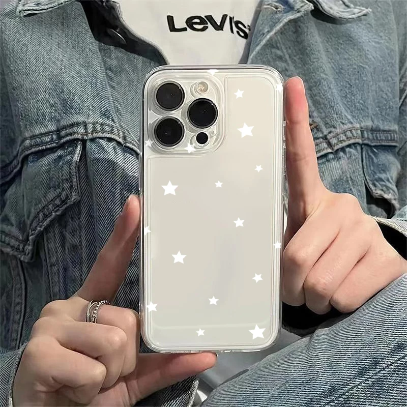 Korean Star Creative Clear Phone Case - Stylish and Transparent Cover