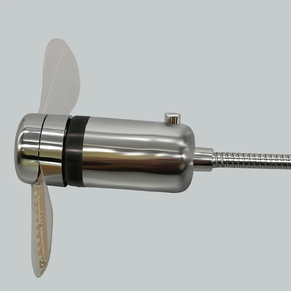 LED Clock Fan USB Powered Mini Cooling Flashing Fan Clock Fans Time Temperature Display Hand Mini USB Fan for Laptop PC Notebook