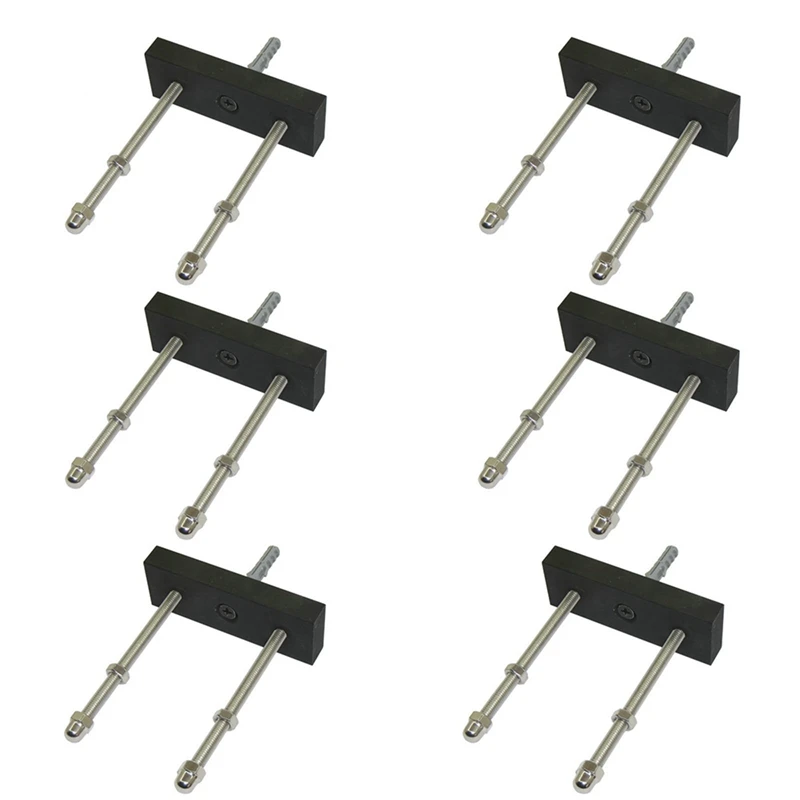

Top!-6 Pack Skateboard Floating Deck Display Wall Mount Rack Holder Hanger Fit Home Storage Display