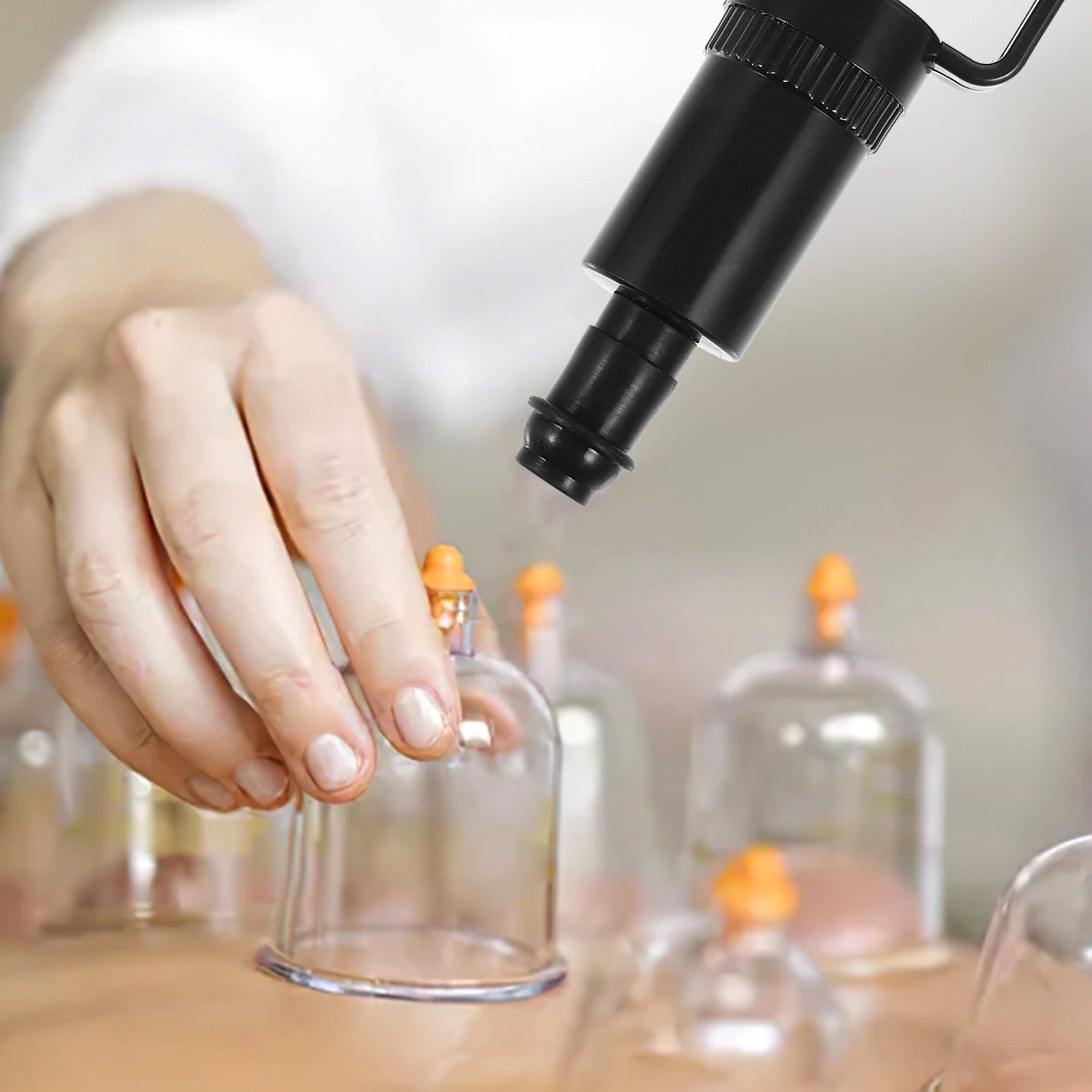 Manual Cupping Pump Air Exhaust Tool Chinese Massage Vacuum Pump Cupping Machine Aspirator 4