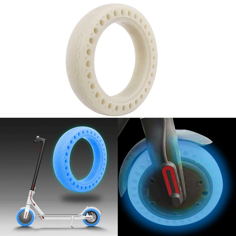 

8.5 Inch Nightlight Blue Anti Blowout Tire Luminous Tire For Xiaomi Scooter Accessories