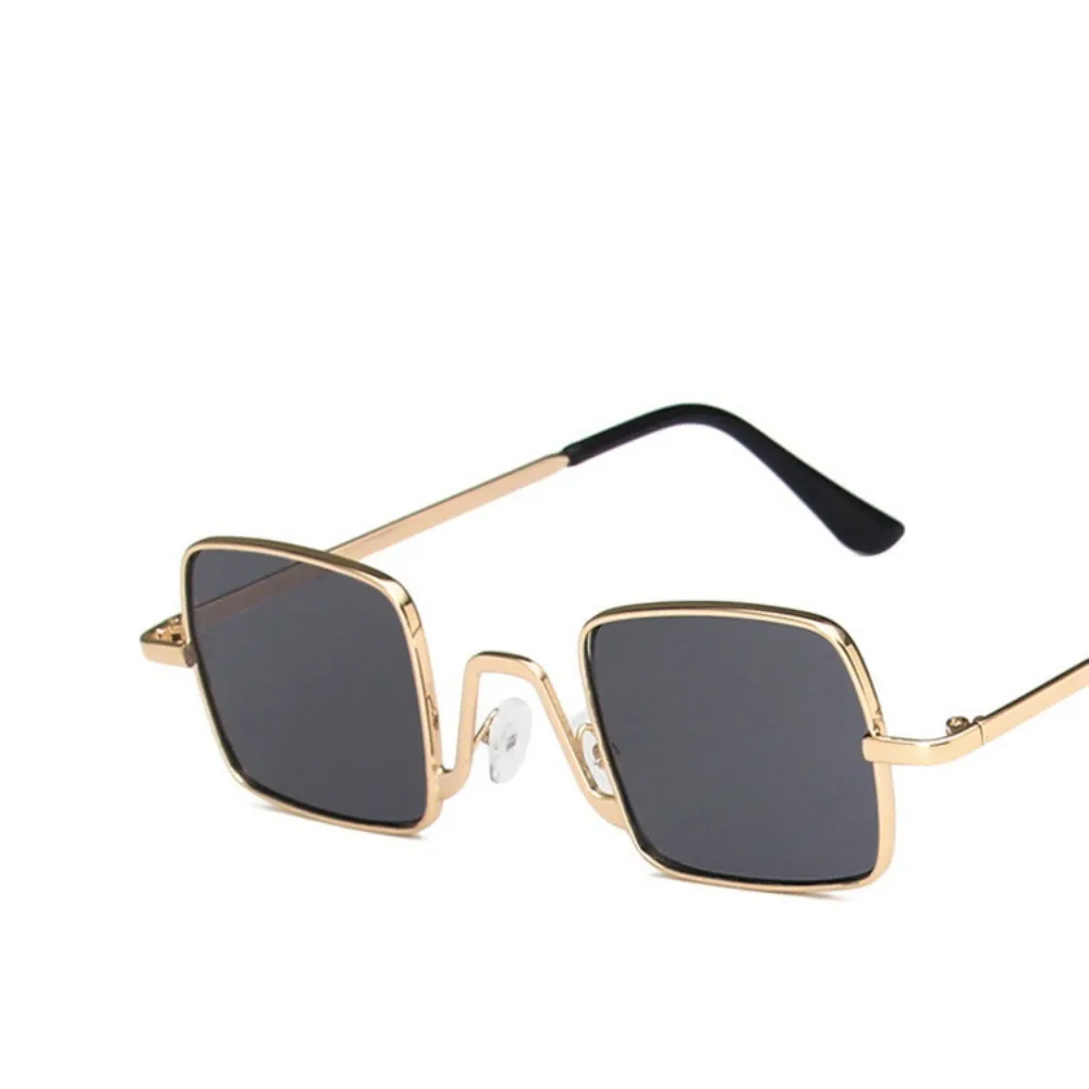 Fashion Retro Square Metal Children's Sunglasses Hip-hop Sun Protection Eyewear