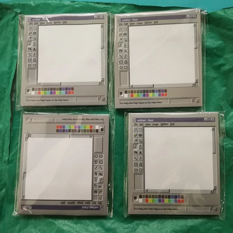 Vintage Computer Drawing Sticky Notes 50 Sheets - Ideal for Artists & Office Use,Durable Adhesive Notes, Sticky Notes for Office - 3
