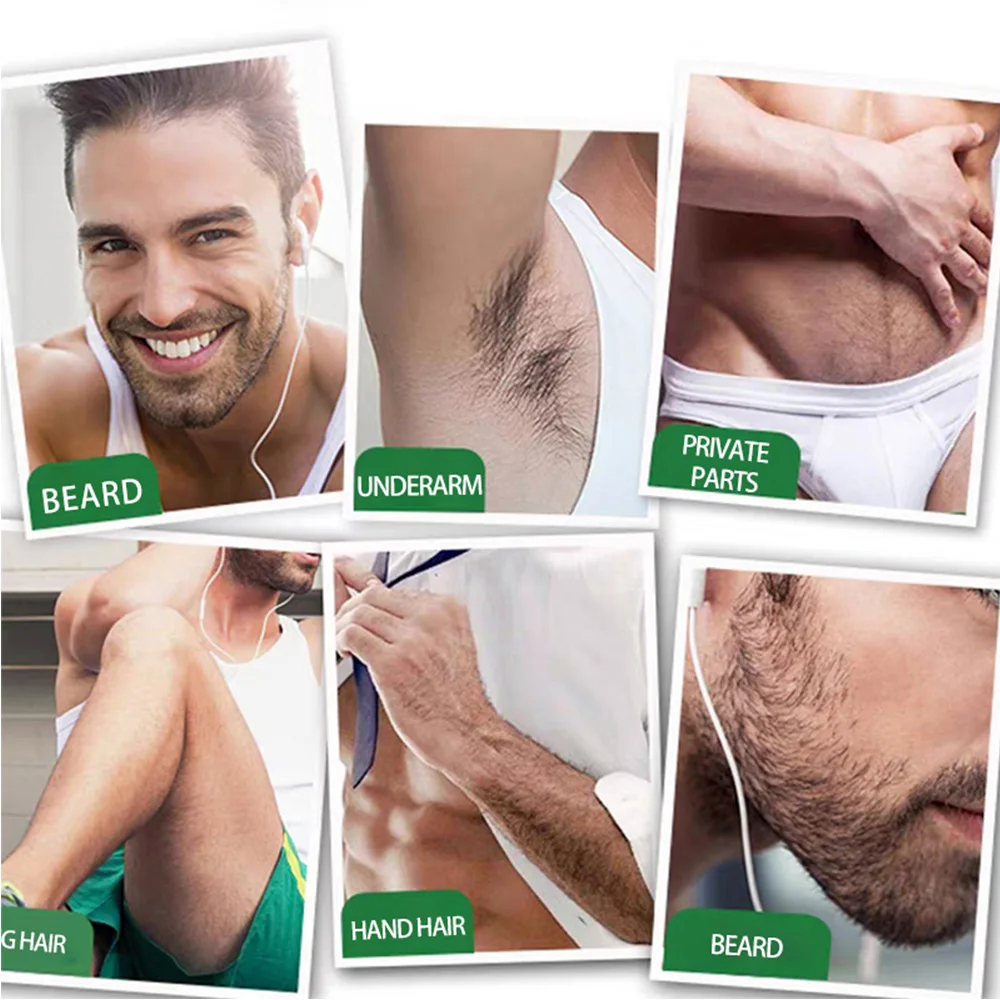 Men'S Painless Hair Removal Cream Mild Non Irritating Hair Removal Cream Body Arm Armpit Leg Gentle Refreshing Hair Removal 4