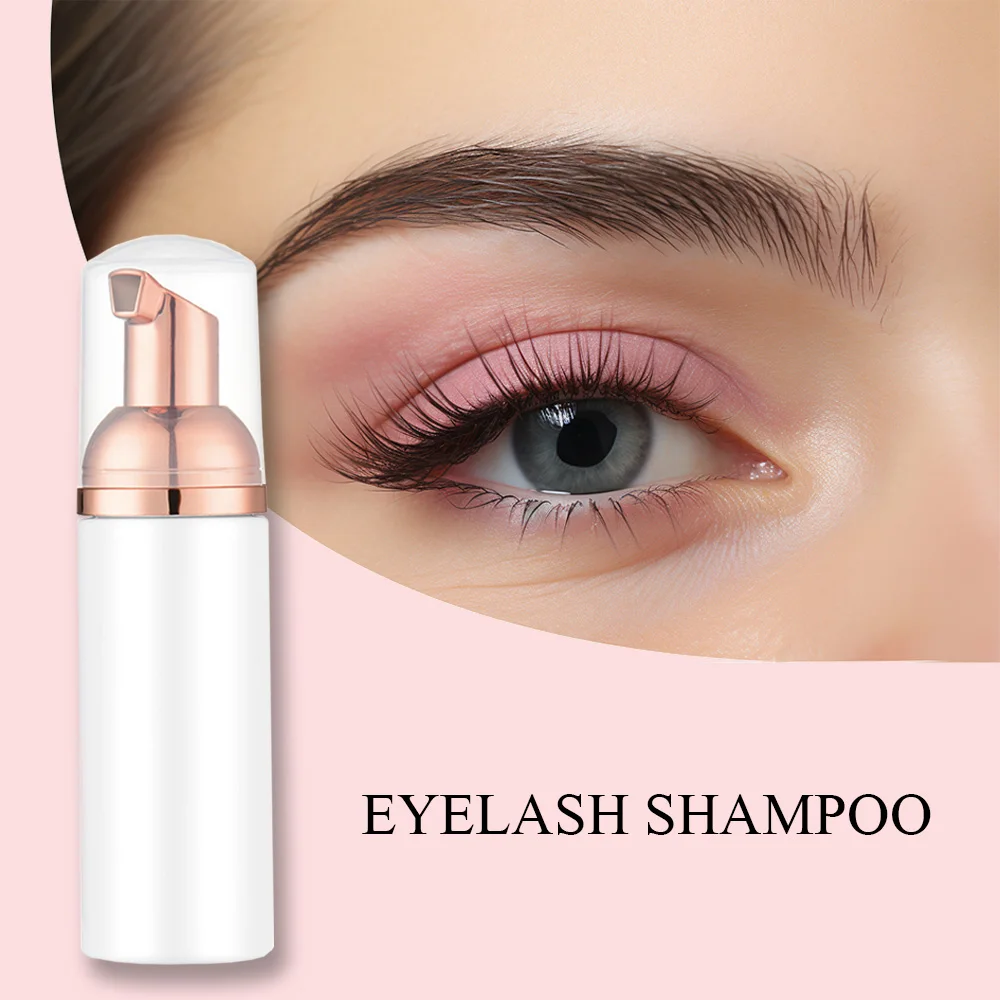 

Lash Shampoo Eyelash Extension Cleansing Mousse Shampoo Foam Pro Eyelash Cleaner Bubble 60ml Non-Irritation Fast Clean