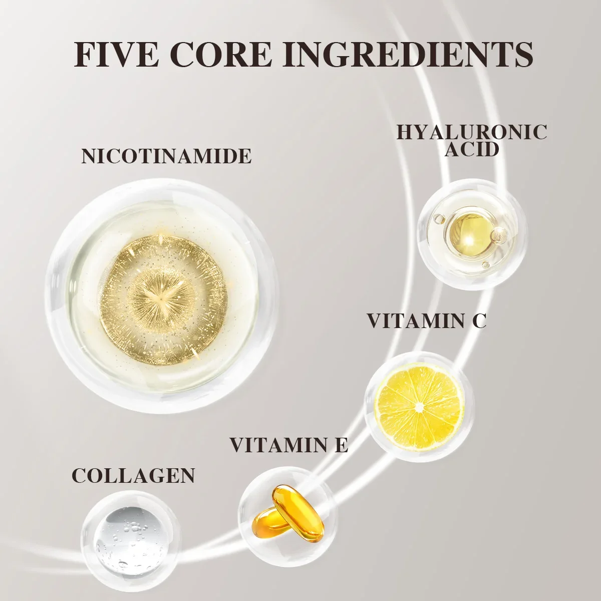 Nicotinamide 5 in1 Face Cream Vitamin C That Fades Fine Lines Anti Aging Face Cream Lightens and Moisturizes for Healthier Skin