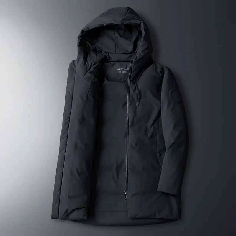 PlatiNum Men's Down Parka Zipper Detail