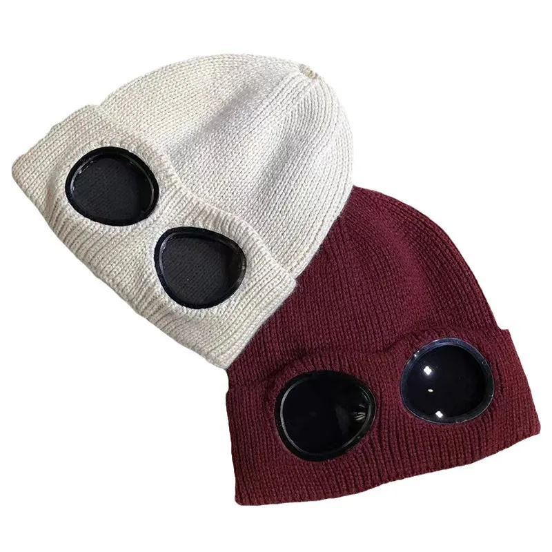 Ski Snowboard Accessories Windproof Mirror Ski Cap Padded Warm Fashion Simple Daily Ski Dual-use Fall and Winter Fashion Single Product Wool Cap Windbreak