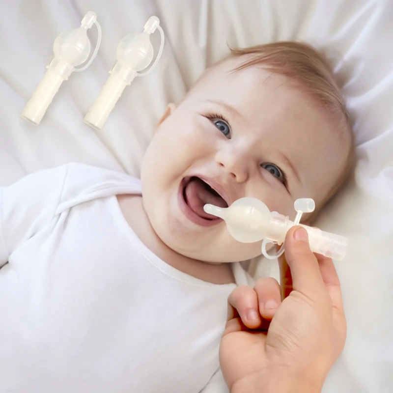Portable Colostrum Collector Soft Silicone Colostrum Collection Tube Breast Milk Storage Case Container White