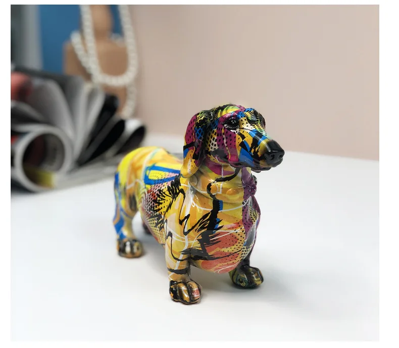 modern-resin-dachshund-dog-figurine-home-office-decorative-craft