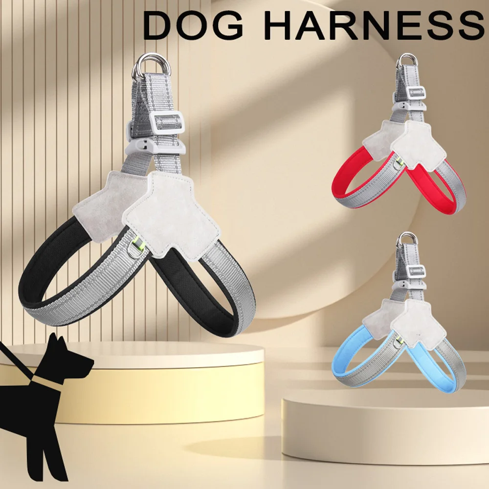 Pet Harness Chest Strap for Small Medium Dogs Summer Breathable Adjustable Hiking