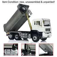 In Stock 6*6 LESU RC Hydraulic Dump Truck 1/14 Remote Control Dumper Car Tamiyaya Tipper Model Light Sound Set Toys TH02557 2