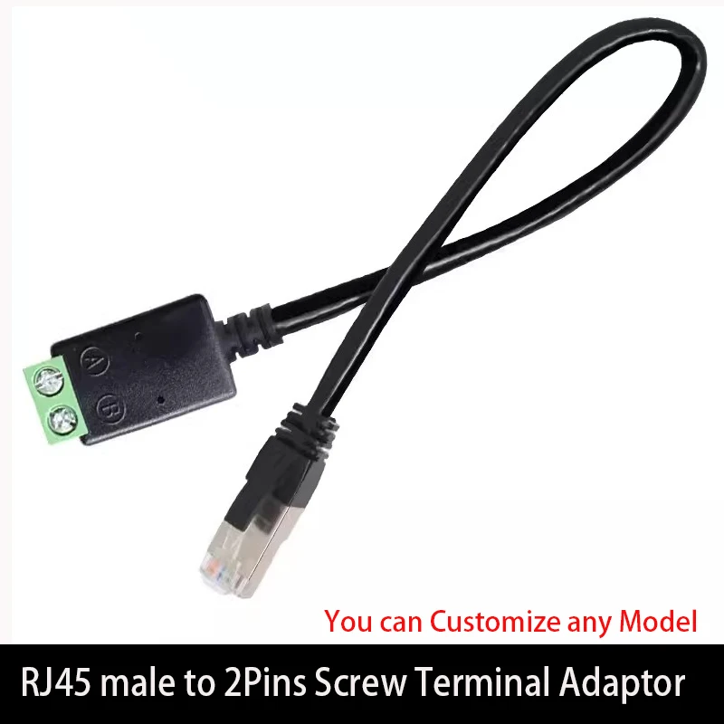 RJ45 TO 2PIN 4PIN Terminal Rs485 Network Cable RJ45 connector RJ45 Male ...
