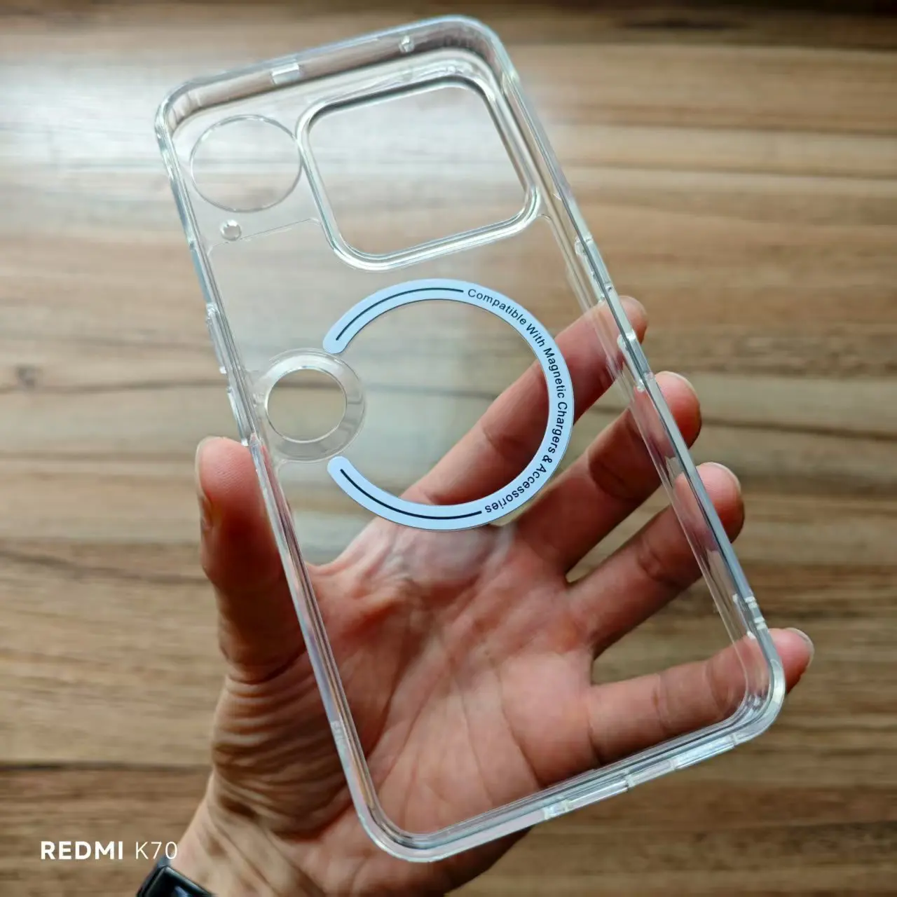 Magnetic Frosted Case with Soft Bumper and Hard Back Plate