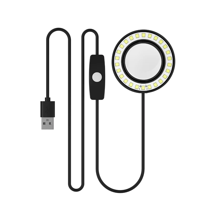 MaAnt MY-035 26 LED 현미경 링 램프 방진 거울 현미경 광원용 고휘도 조절 가능 조명기