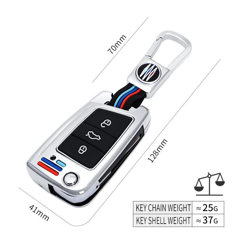 Copertura-della-cassa-chiave-dell-automobile-della-lega-per-VW-Volkswagen-Golf-7-MK7-Tiguan-MK2.jpg Cover chiate/telecomando per VW Volkswagen Golf 7 MK7 Tiguan MK2 per Seat Ibiza Leon FR 2 Ateca Altea per Skoda Octavia A7 - Copertura della cassa chiave dell automobile della lega per VW Volkswagen Golf 7 MK7 Tiguan MK2