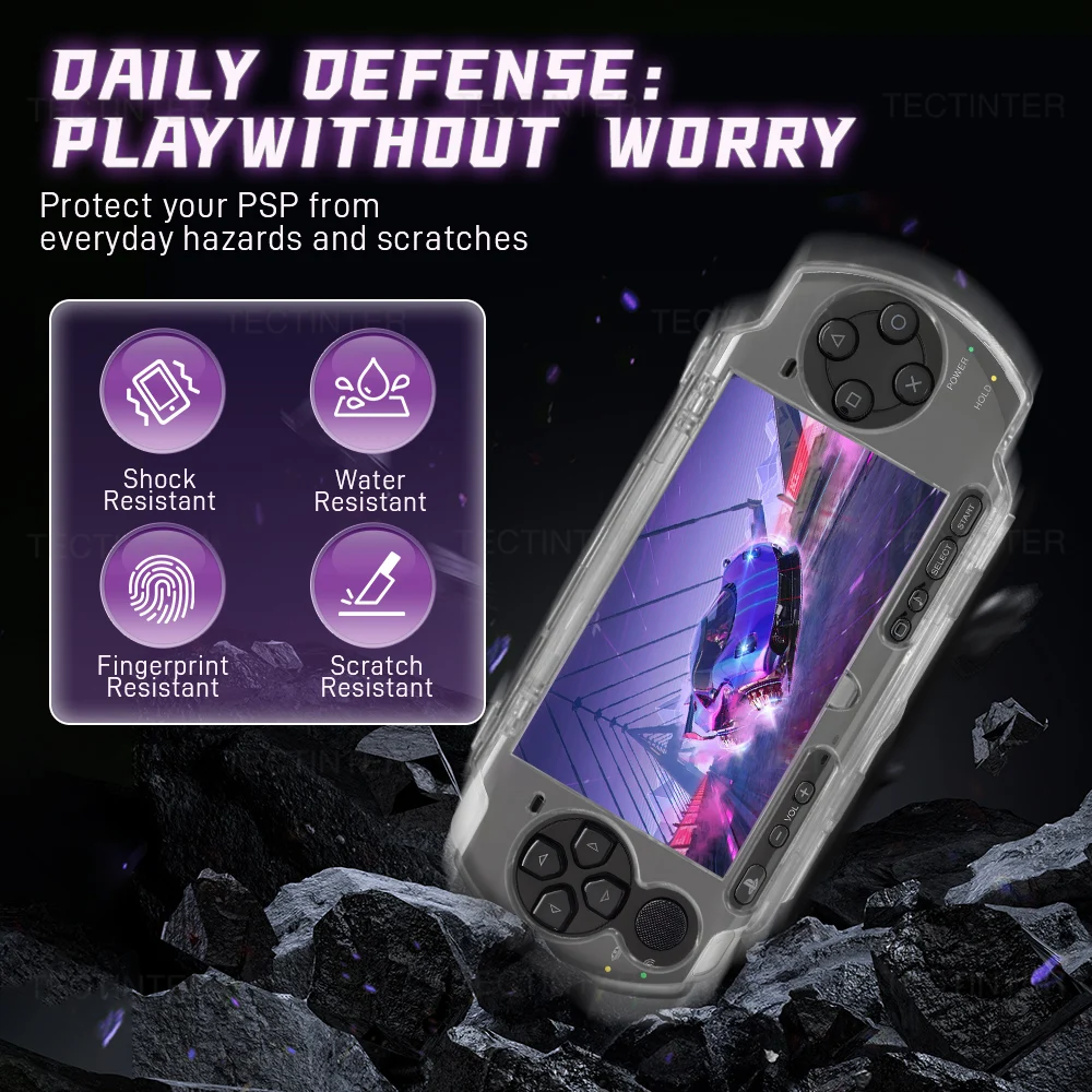 psp ケース Amazon.com: Premium Upgraded Clear Snap-On Crystal Hard Case Cover