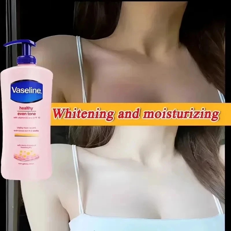 Vaseline Body Lotion Vitamin B3 Vaseline Nicotinamide Whitening Body Lotion Skin Care Healthy White Brightening Cream 400ML