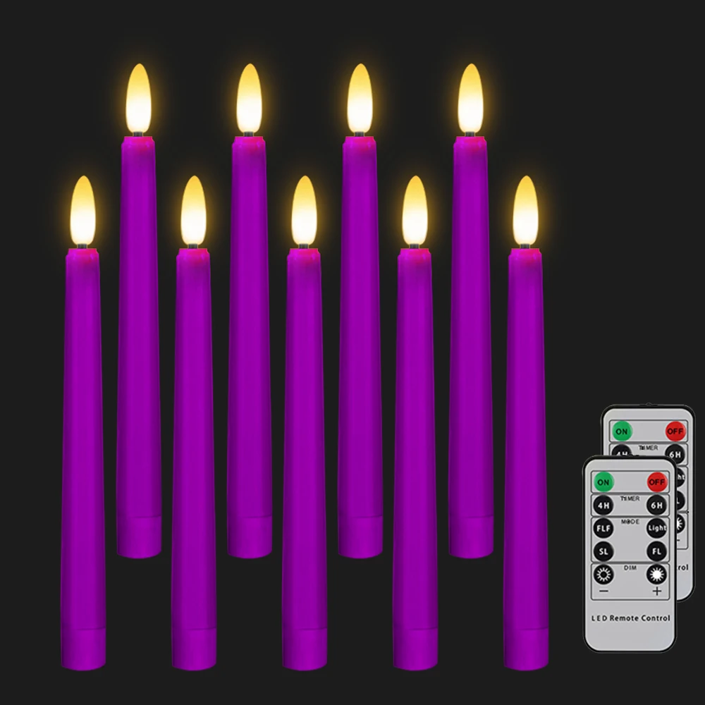 Lasumora Candele Senza Fiamma A LED Impermeabili 4 Pezzi - Con Telecomando E Timer, Color Crema, Per Esterno/Interno - 2