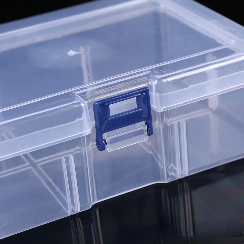 1pc Rectangular Plastic Transparent With Lid Storage Box Collection  Container Case Home Storage Organization Cosmetics Storage - Storage Boxes  & Bins - AliExpress