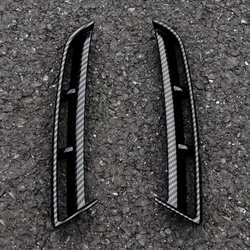 ABS Front Fog Lamp Trim Cover Stickers - Exterior Accessories (Carbon Fiber)