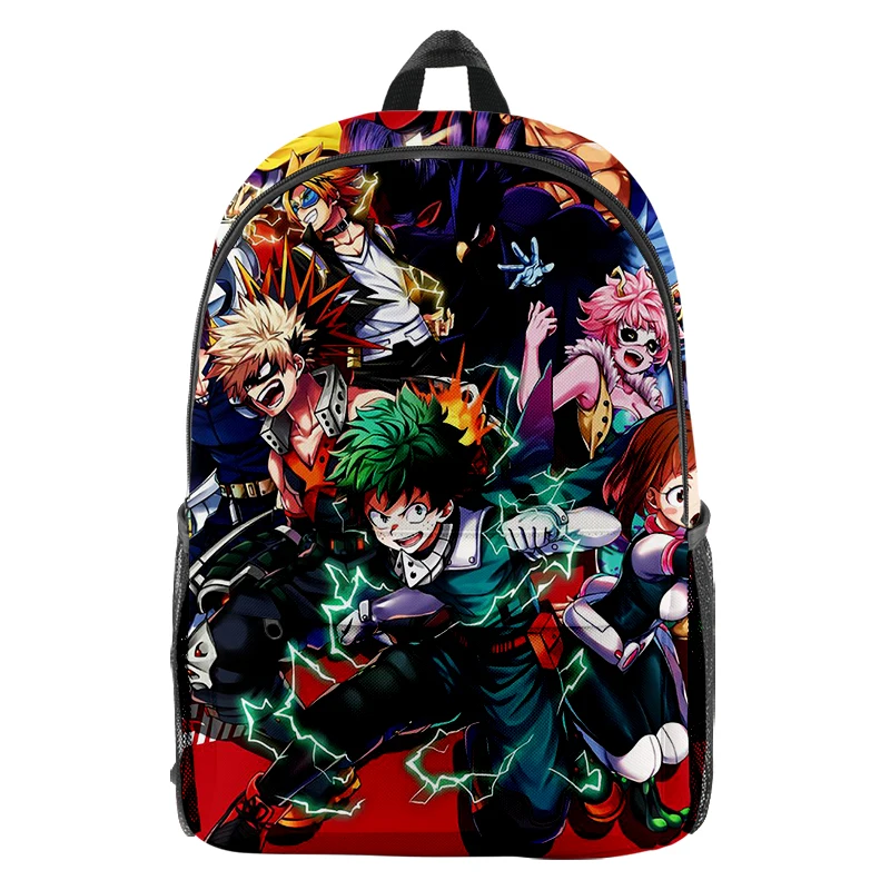 

Boys Girls My Hero Academia Bakugou Deku Backpacks Students Cartoon Casual Schoolbag Teenager Travel Bag Harajuku Anime Bookbags