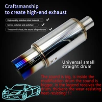 JUEMAI Universal Stainless Steel Exhaust Muffler Tip – HKS Modified System - Image 5