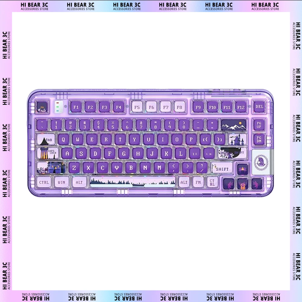 

CoolKiller CK75 Wireless Mechanical Keyboard Hot Swap Dynamic Rgb Backlit Three Mode Pc Gamer Keyboard 80 Keys Gaming Keyboard