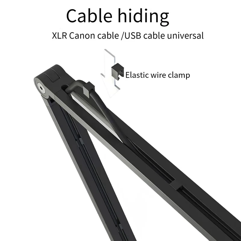 QWE-범용 조절식 붐 암 스탠드 게임 스튜디오 라디오 미디어용 금속 서스펜션 가위 마이크 스탠드