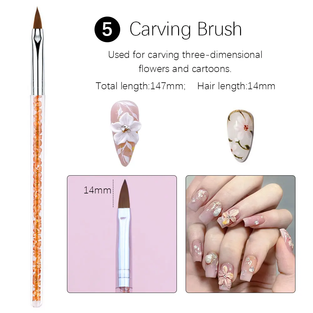 French Nail Brush Manicure Accessories