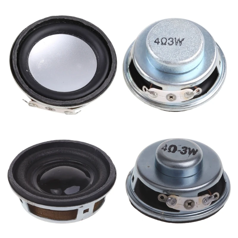 Speaker Repair Accessories 2pcs/lot Speakers Horn 3W 4 Ohm Diameter 4CM Mini Amplifier Rubber Gasket Loudspeaker 40MM 3W 4R Power Amplifier Sound