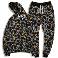 Sweat-shirt à capuche imprimé en 3D pour hommes, ensemble pantalon, Hip-hop, pantalon de survêtement, costumes deux pièces, survêtement, vêtements pour hommes 3