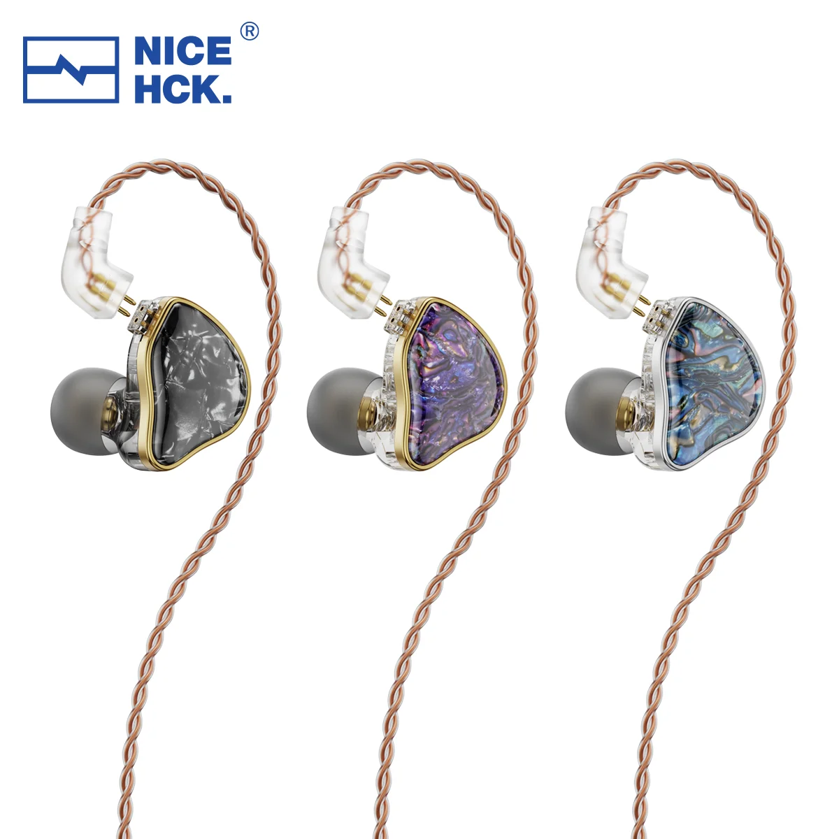 NiceHCK DB2 마이크 인이어 모니터 헤드셋, 하이브리드 IEM HiFi 음악 이어버드, 0.78 2 핀 인터페이스, 보컬 베이스 Ea, 1DD + 1BA 듀얼 드라이버