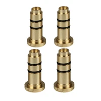4pcs/Lot Reusable Brass Copper Nozzle Refill Gas Adapter Inflatable Head For Dunhill Dress/Rollagas Butane Lighter Gas Filling 1