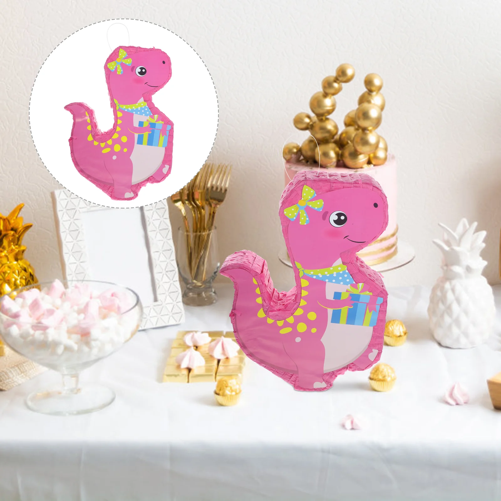 

Large Dinosaur Pinata Decoration Candy Container Hanging Pinata Party Decoration