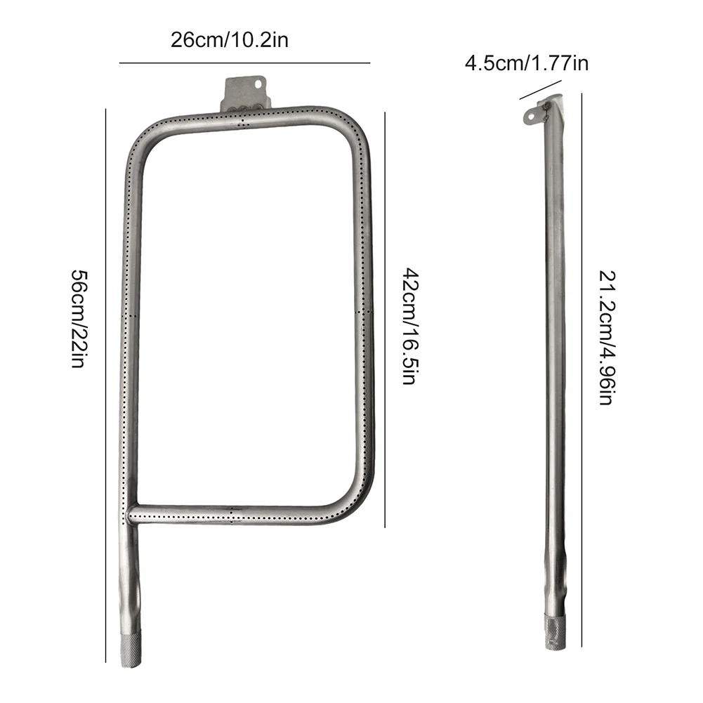 56cm 304 Stainless Steel Grill Burner Tube For Weber Q300 Q320 Q3000 Q3200 Gas Grill Burner Tube BBQ Accessories