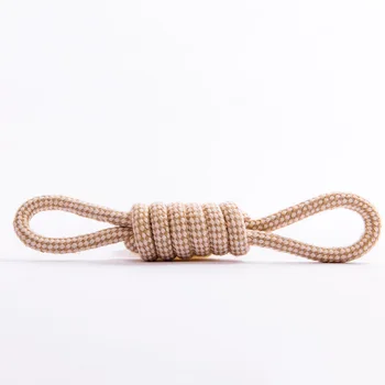 S84c1078af67c4edc968e20e1ca347fbf4.jpg Dog Chew Toy Cotton Rope Ring - Molar Teeth Cleaning, Durable Braided Rope Knot, Teeth Care for Small Medium Large Dogs,