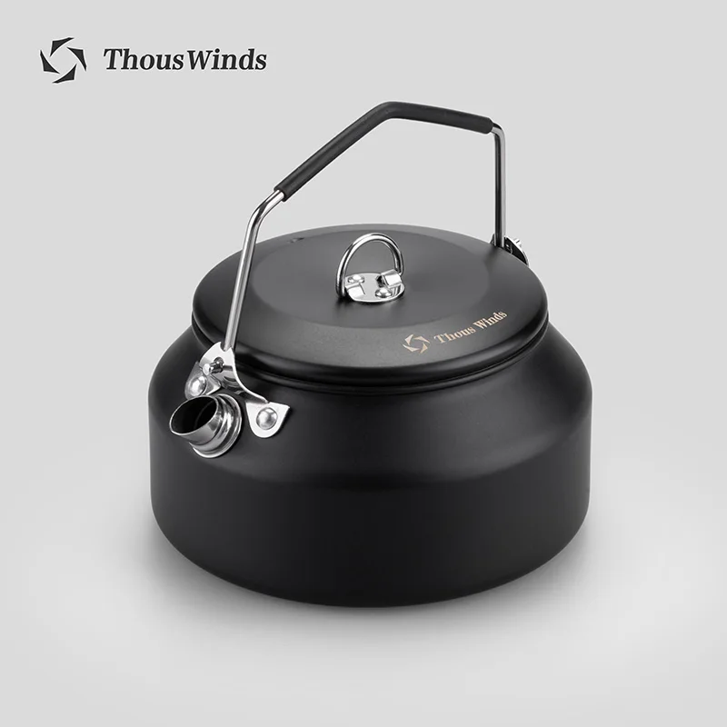 Фото Дорожный походный чайник thouswind, 1 л, портативная посуда для походов, ультралегкий чайник для кофе и воды, туристические принадлежности, посуда №4