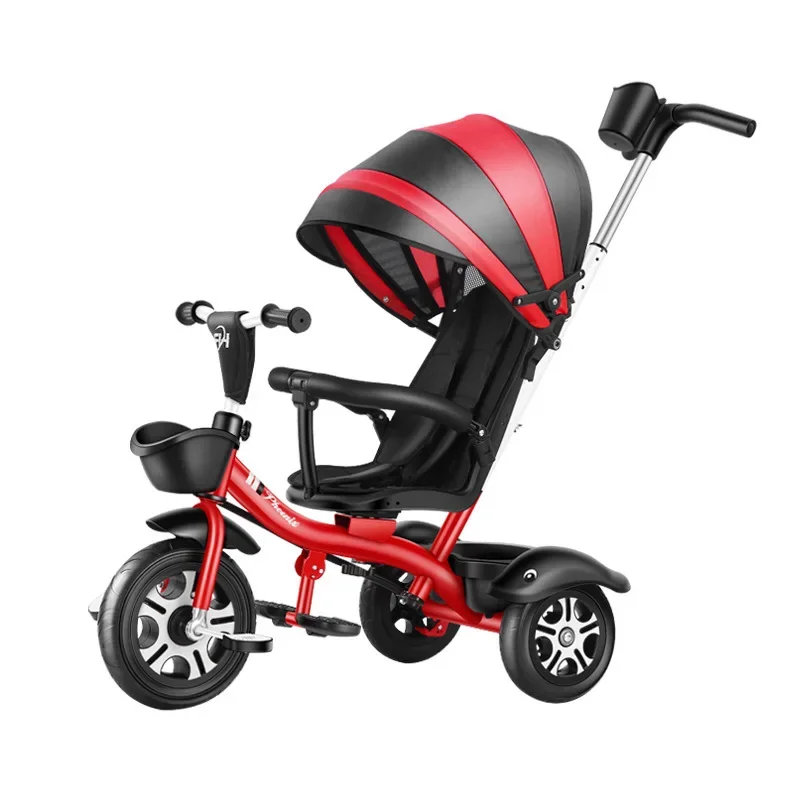 of Phoenix Children's Tricycles Hand Pushed Bicycles in Stock 1-3 To 2-6-year-old Large Size Baobaotong Bicycles