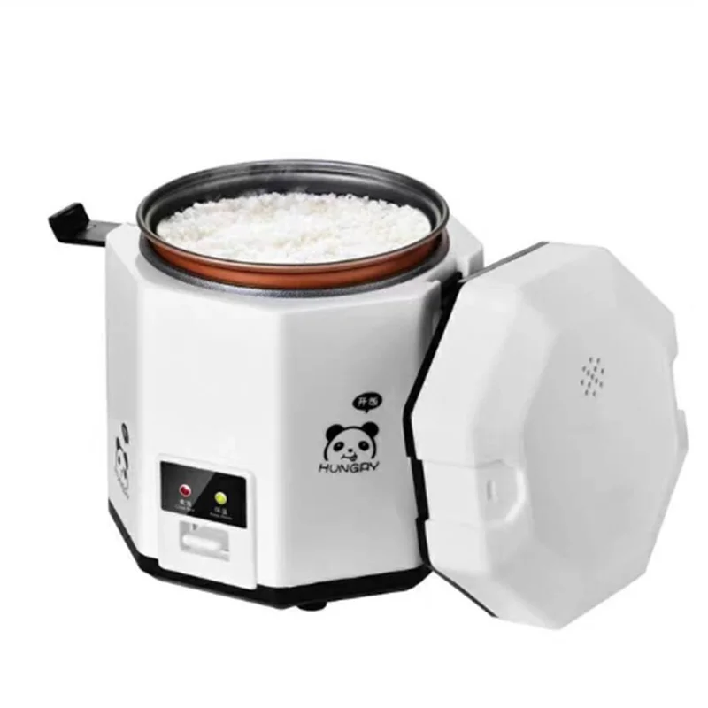 1.2L Mini Electric Rice Cooker 2 Layers Heating Food Steamer Multifunction Meal Cooking Pot 1-2 People Lunch Box 2