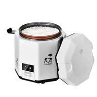 1.2L Mini Electric Rice Cooker 2 Layers Heating Food Steamer Multifunction Meal Cooking Pot 1-2 People Lunch Box 2