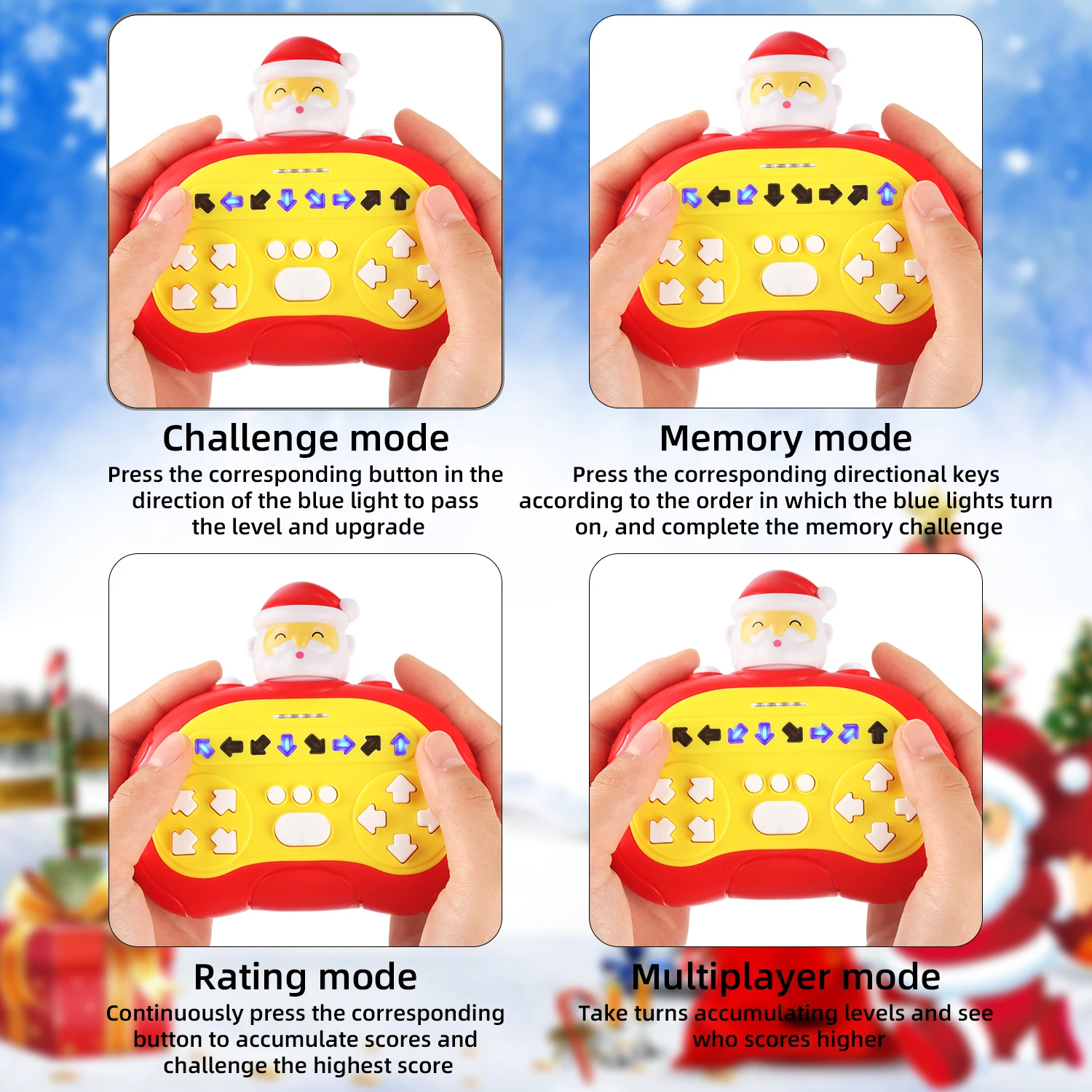Halloween Party Finger Pressing Dance Speed Push Machine Light Rhythm Dance Game Machine Children's Puzzle Toy Christmas 5