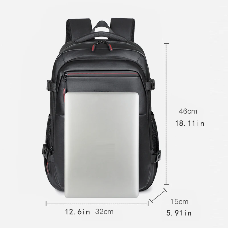 Multifunctional business travel bag with laptop compartment, fashionable backpack | strong strap, travel backpack