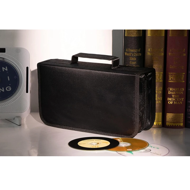 128 Capacity DVD Cases Organizer Portable CD Wallet for Home & Travel