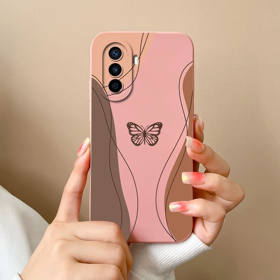 Matte Shockproof Silicone Butterfly Cartoon Back Cover