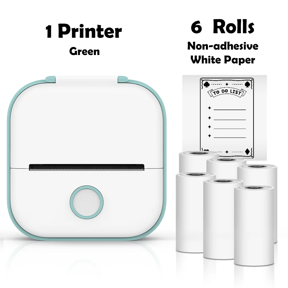 mini bluetooth printer Phomemo Mini Printer Sticker Maker Portable Pocket Thermal Instant Photo Printer Wireless Receipt Label Maker Printer for Sticky best mini photo printer for iphone Printers