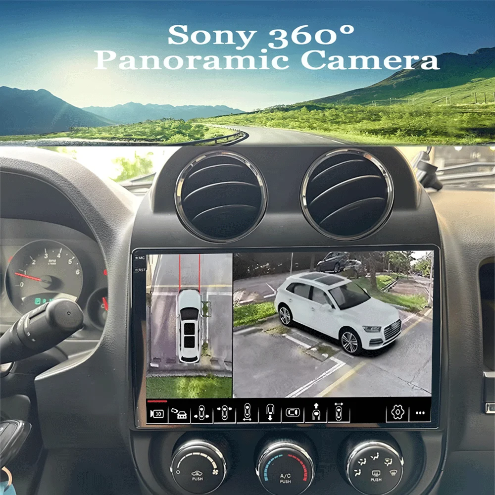 Radio de coche con reproductor de video Android 16 para Jeep Compass Patriot 2010 - 2016 Autoradio estéreo 2 Din GPS Navegación Carplay DSP WIFI+4G 5