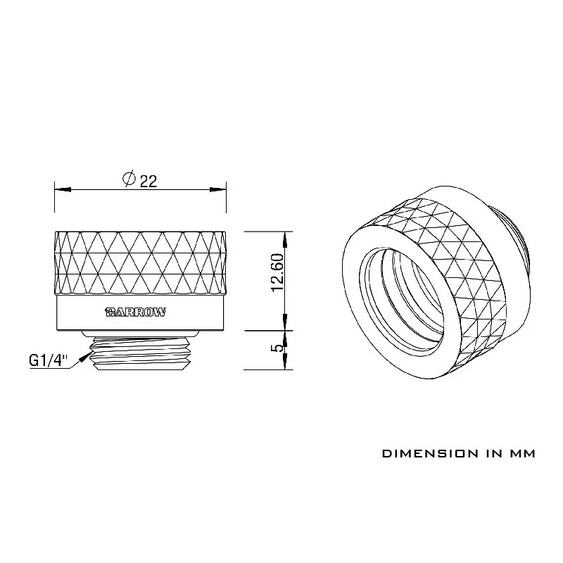 Barrow 12 Pcs Duro Tubo Mão Encaixes Tubos Rígidos Rápido Apertamento Adaptador Diamante g1 Rosca para Refrigeração a Água Od14 mm Tubos - Imagem 4